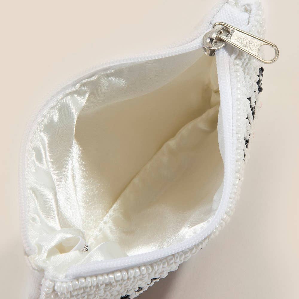 What Would Dolly Do Seed Beaded Coin Purse