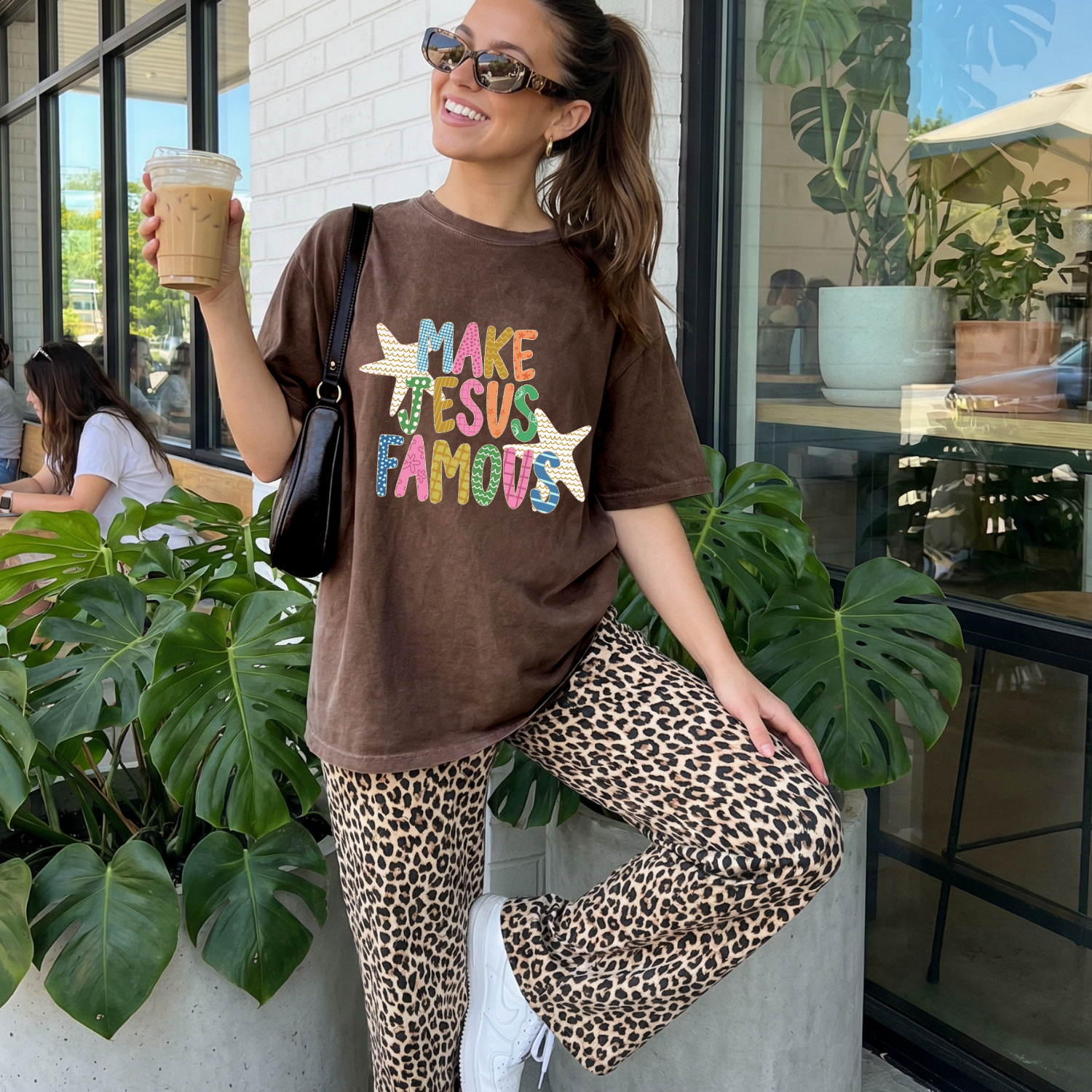 The American Honey - Make JESUS Famous | Faith | GOD | Boutique CC Graphic Tee