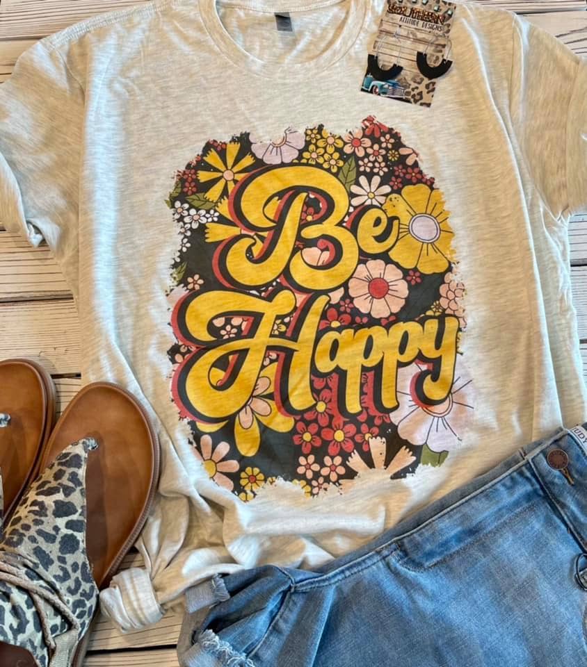 Southern Attitude Designs Inc - Be Happy- Retro