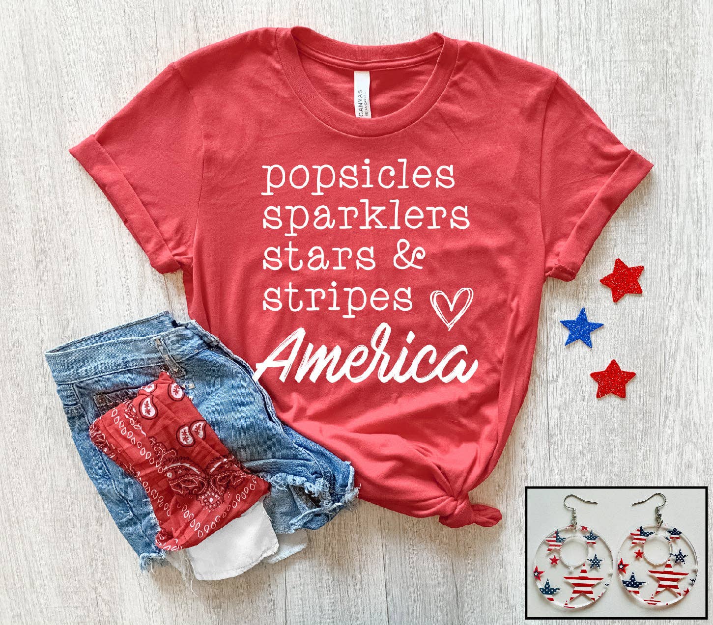 Southern Attitude Designs Inc - Popsicles, Sparklers, Stars & Stripes